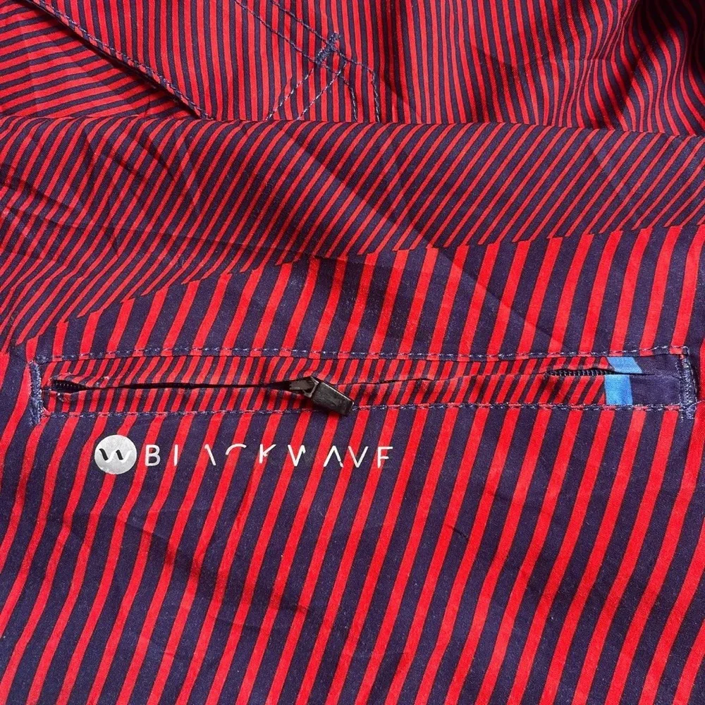 Black Wave Red Swim Trunk Surfing Shorts Pants Size‎ 32”